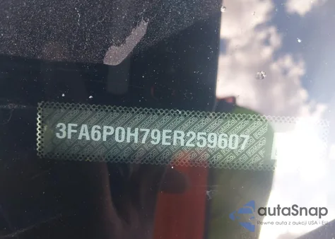 2014 Ford Fusion Se z USA, uszkodzony, nr VIN 3FA6P0H79ER259607